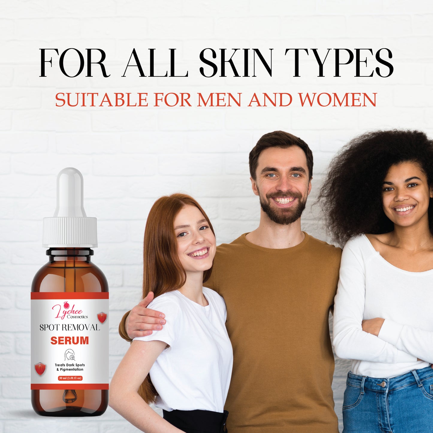 Spot Removal Serum for Dark Spots, Pigmentation, Blemishes & Uneven Skin Tone | Brightening & Clarifying Face Serum | Suitable for All Skin Types