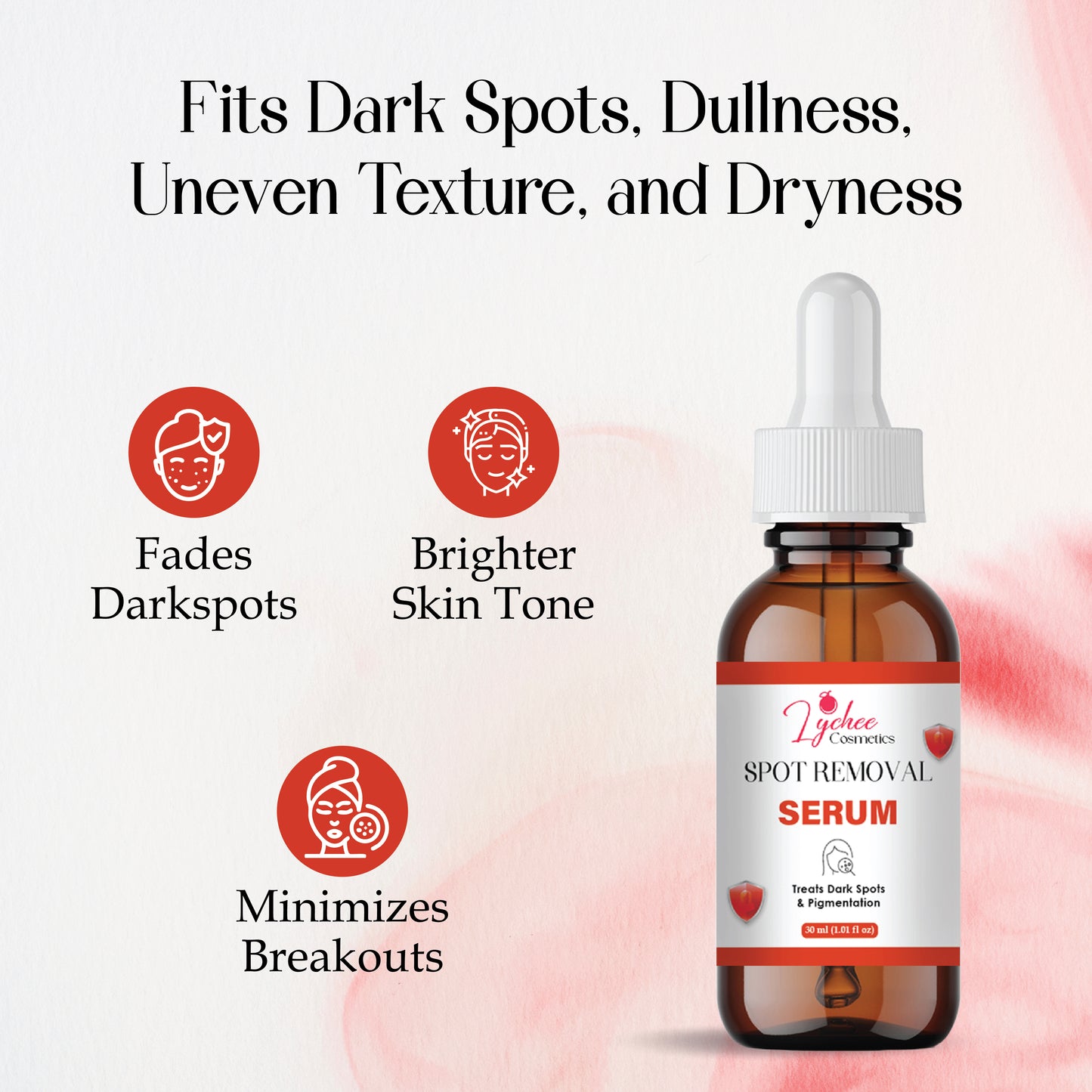 Spot Removal Serum for Dark Spots, Pigmentation, Blemishes & Uneven Skin Tone | Brightening & Clarifying Face Serum | Suitable for All Skin Types