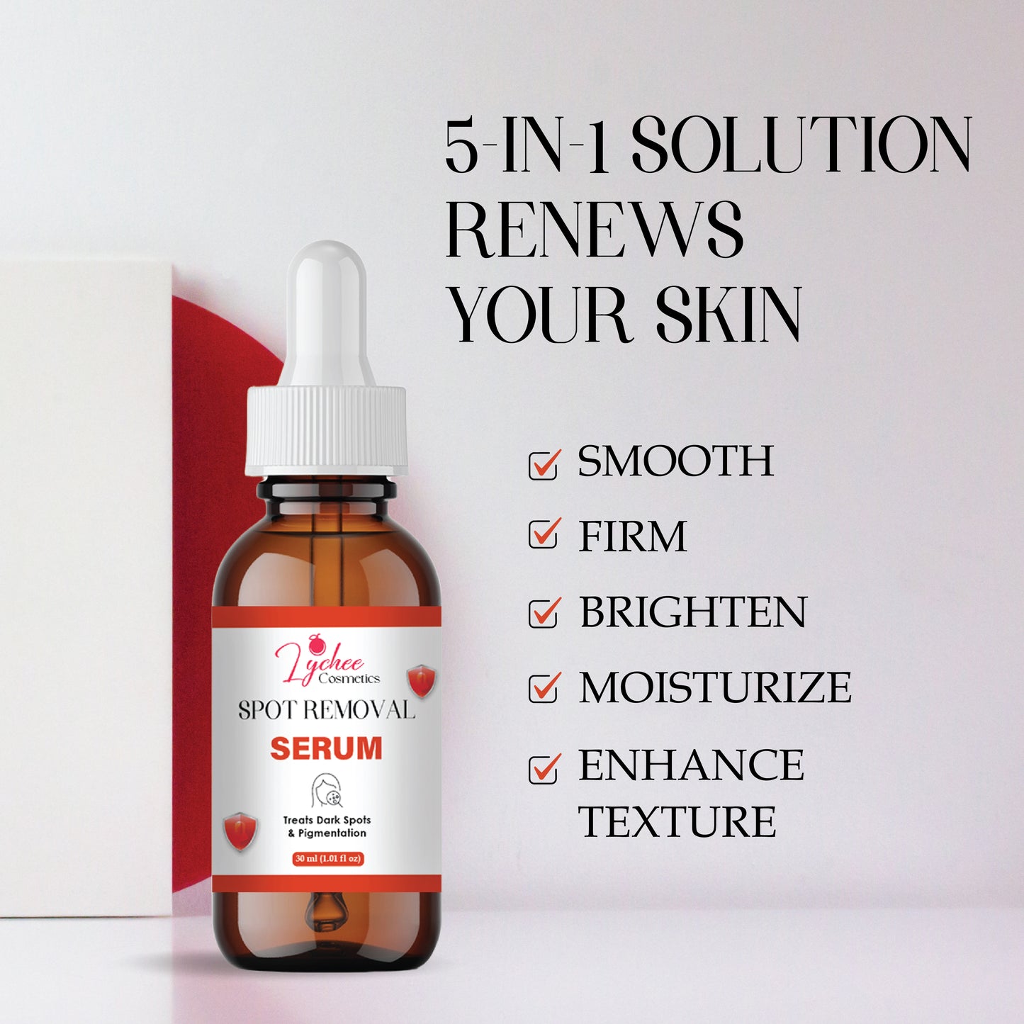 Spot Removal Serum for Dark Spots, Pigmentation, Blemishes & Uneven Skin Tone | Brightening & Clarifying Face Serum | Suitable for All Skin Types