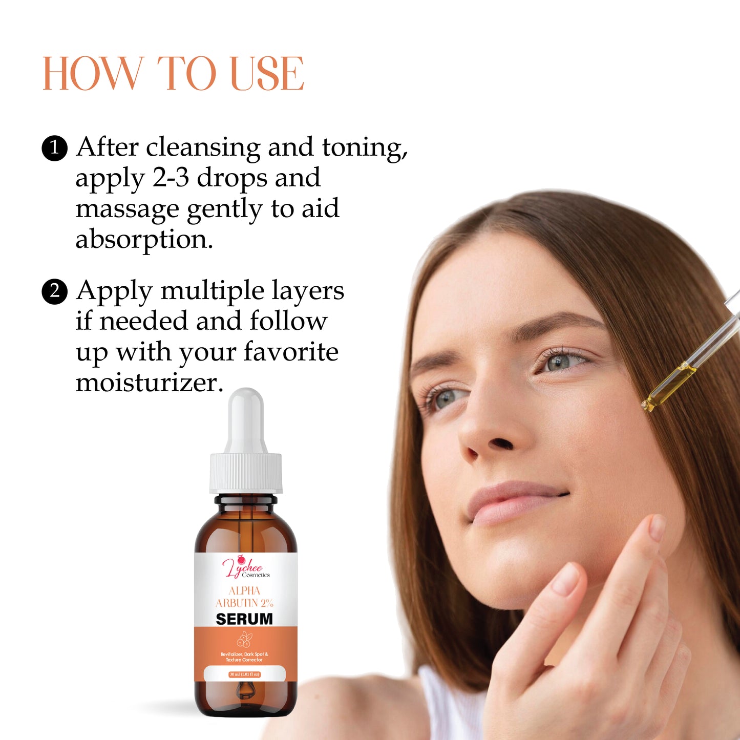 Alpha Arbutin Serum for Skin Brightening & Spot Reduction | Even Skin Tone | Lightweight, Non-Sticky Face Serum for Men & Women